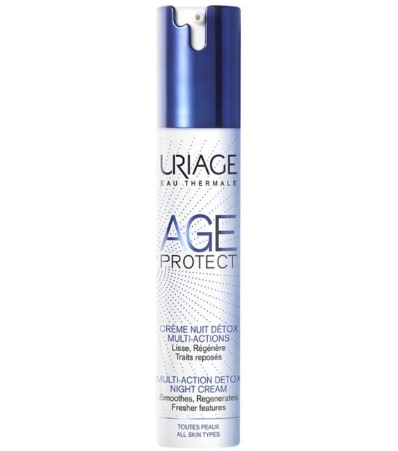Багатофункціональний нічний детокс-крем Uriage Age Protect Multi-Action Detox Night Cream Очищення та Корекція, 40 мл - фото 1