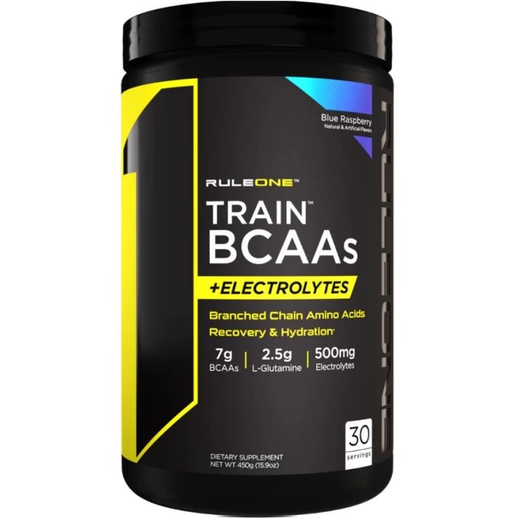 Комплекс амінокислот Rule 1 Train BCAAs + Electrolytes Малина 450 г - фото 1