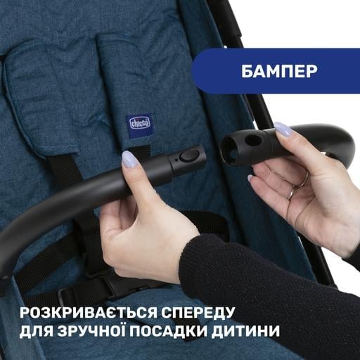 Прогулочная коляска Chicco Trolley Me, синяя (79865.58) - фото 9