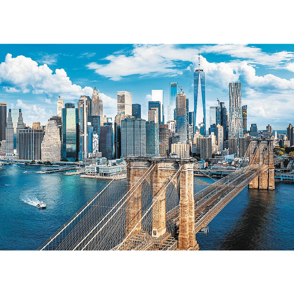 Пазлы Trefl Бруклинский мост Нью-Йорк США 1000 элементов - фото 2