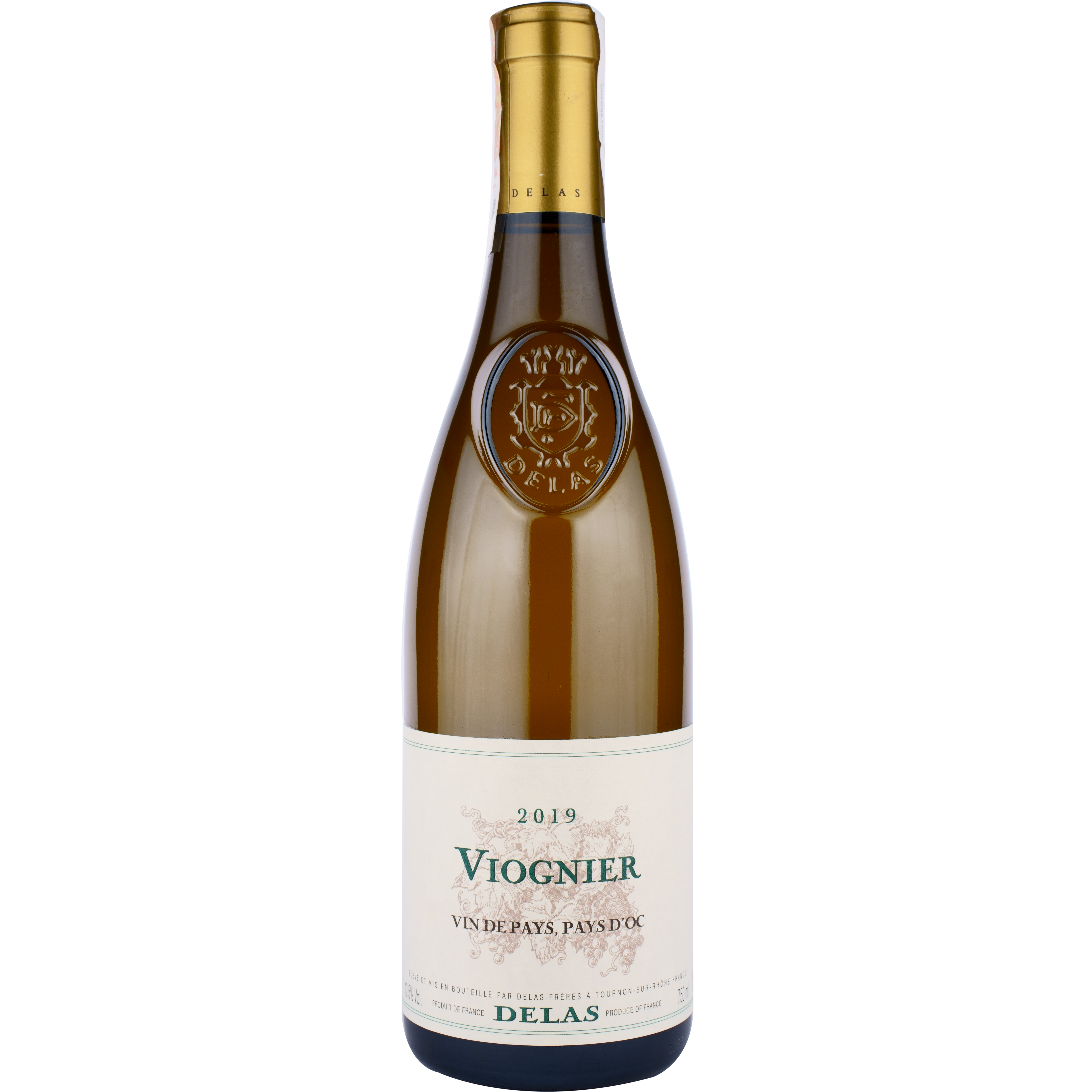 Вино Delas Viognier Vin de Pays, Pays D'Oc IGP, біле, сухе, 0,75 л - фото 1