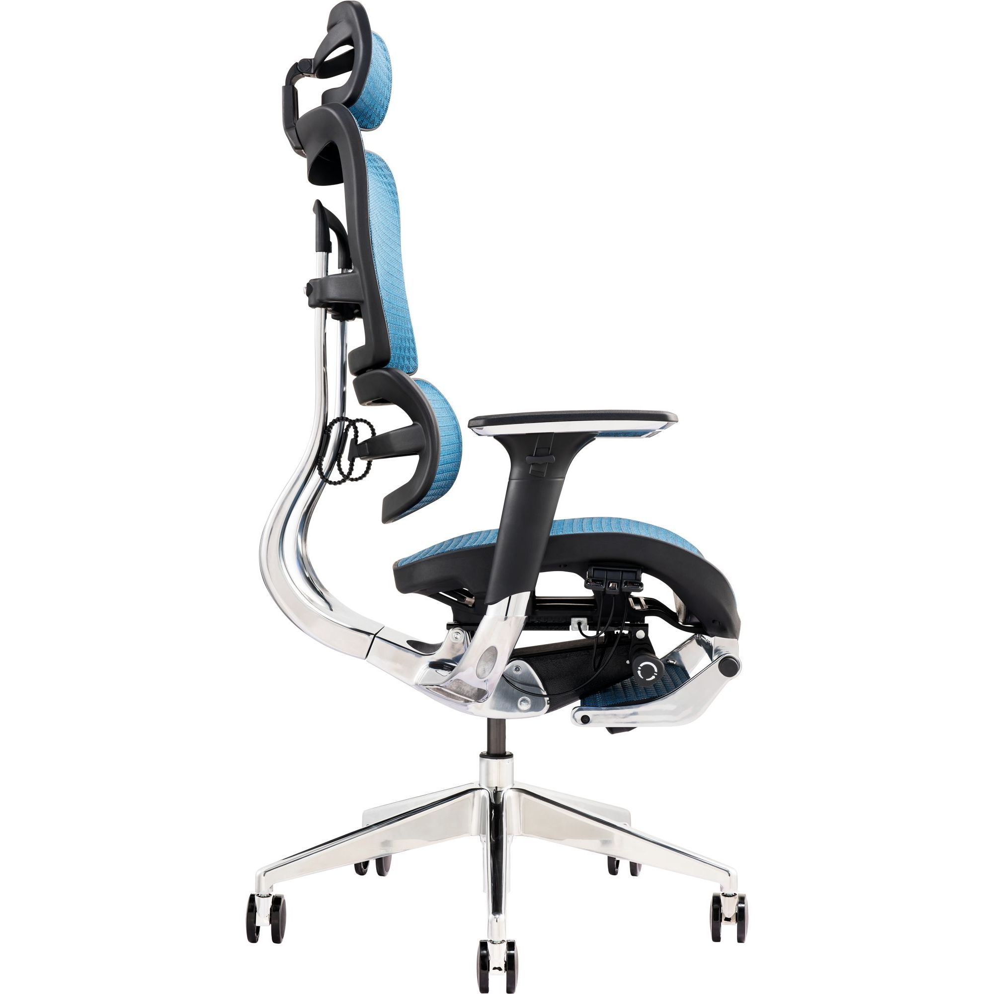 Офисное кресло GT Racer X-801L (W-85), синее (X-801L Blue (W-85)) - фото 3