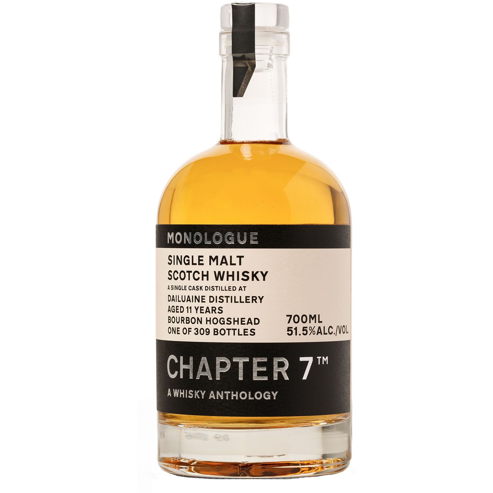 Віскі Chapter 7 Monologue Single Malt Scotch Dailuaine 11 yo 51.5% 0.7 л - фото 1