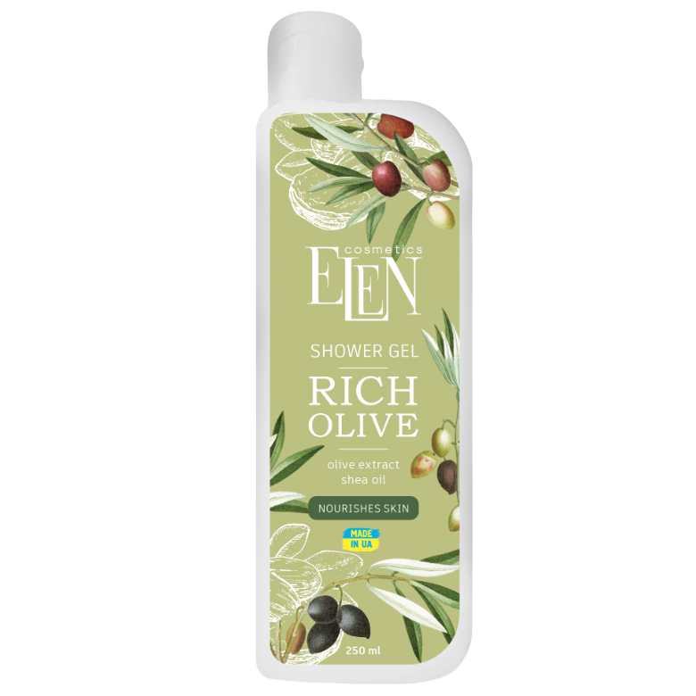 Гель для душу ELEN Cosmetics Rich Olive, 250 мл - фото 1
