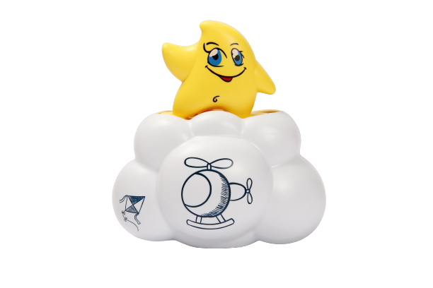 Іграшка для купання Lindo Хмаринка-зірка (8366-50A) - фото 1