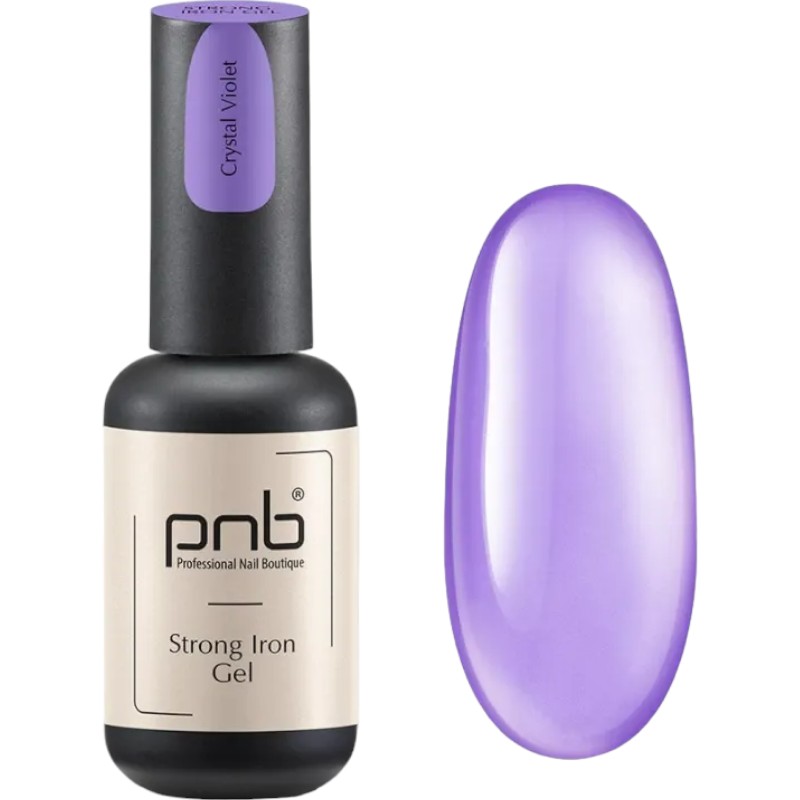 Гель PNB Strong Iron Gel Crystal Violet 8 мл - фото 1