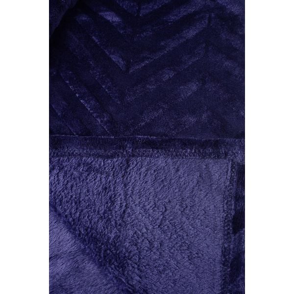 Плед Soho Zigzag, 200х150 см, темно-синий (1214К) - фото 2