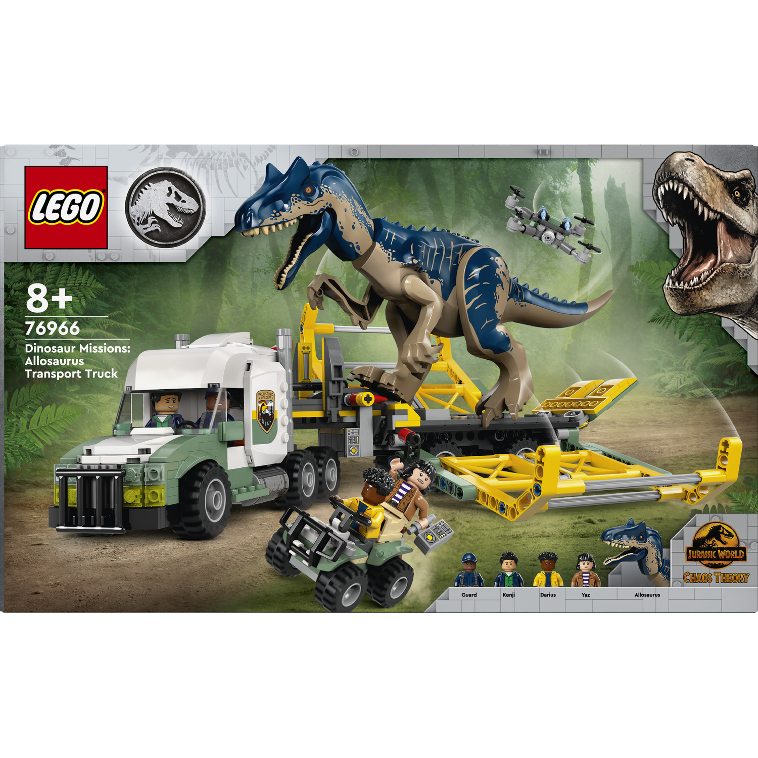 Конструктор LEGO Jurassic World Місії динозаврів Вантажівка для перевезення алозавра 588 деталей (76966) - фото 1