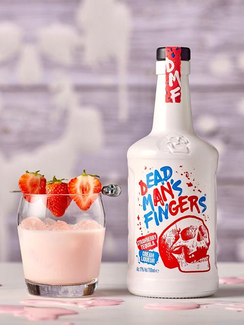 Лікер Dead Man’s Fingers Strawberry Tequila Cream 17% 0.7 л - фото 4