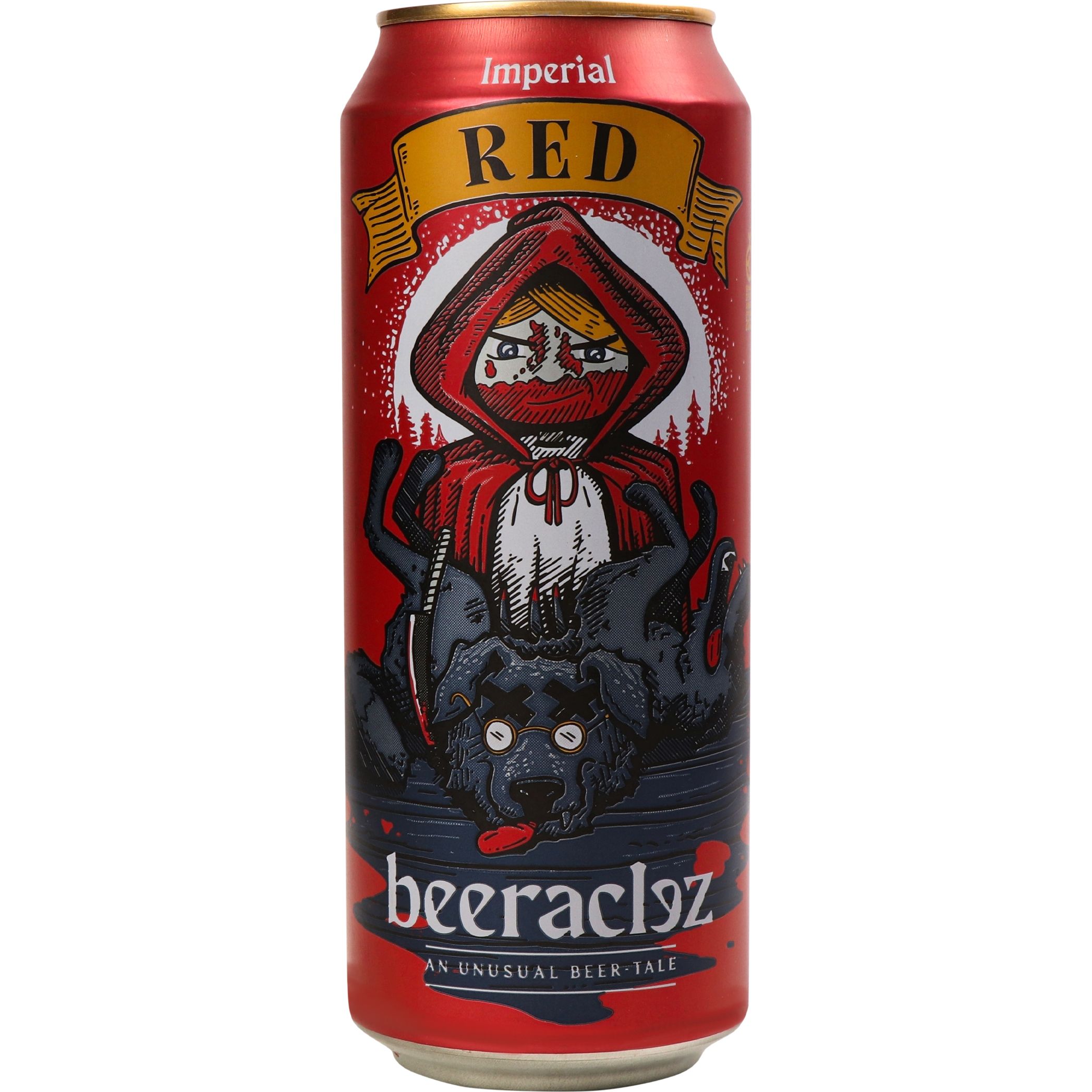 Пиво Beeraclez Red бурштинове 7.9% 0.5 л з/б - фото 1