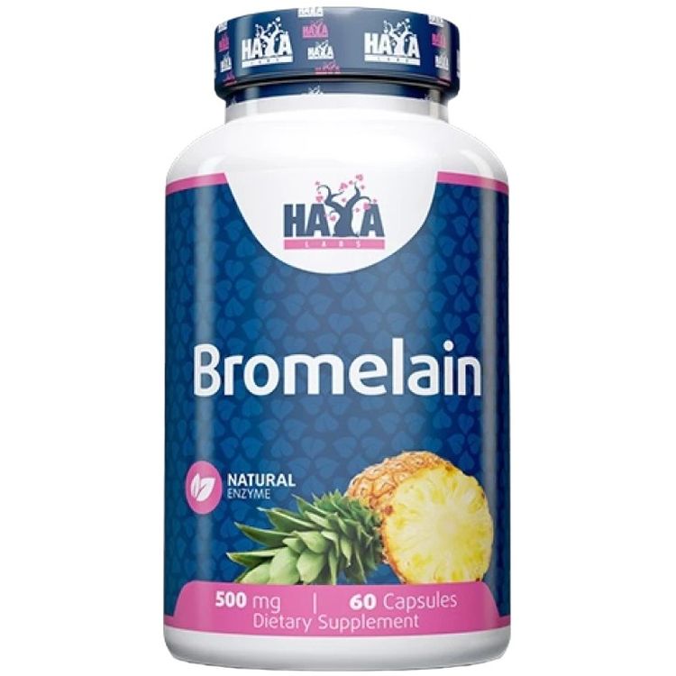 Бромелаїн Haya Labs Bromelain 500 мг 60 капсул - фото 1