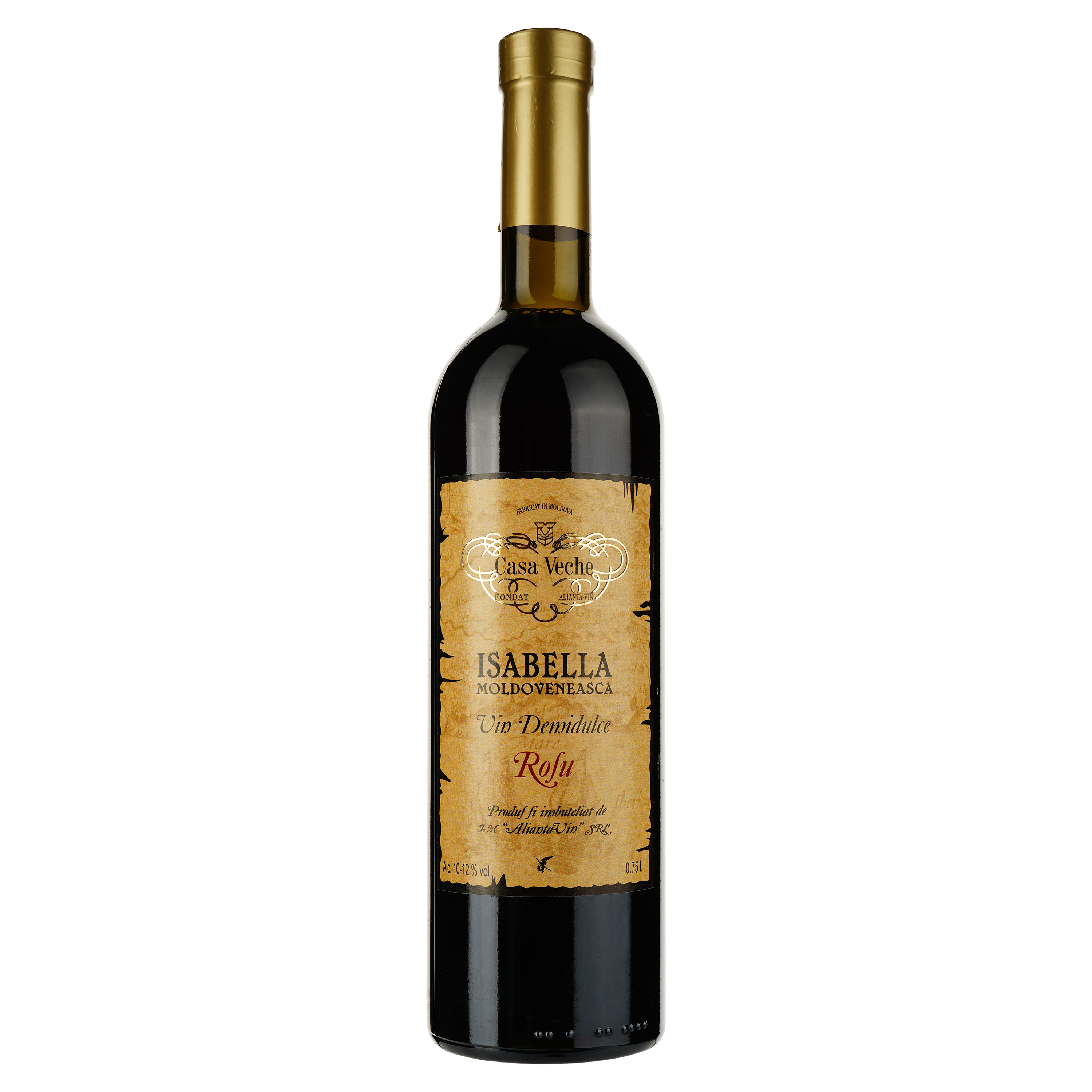 Вино Alianta vin Casa Veche Ізабелла Молдавська, 9-11%, 0,75 л (718839) - фото 1
