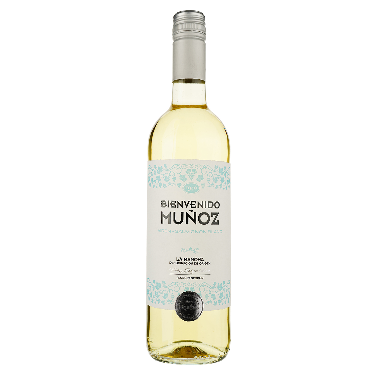 Вино Bienvenido Munoz Airen Sauvignon Blanc, біле, сухе, 0,75 л - фото 1
