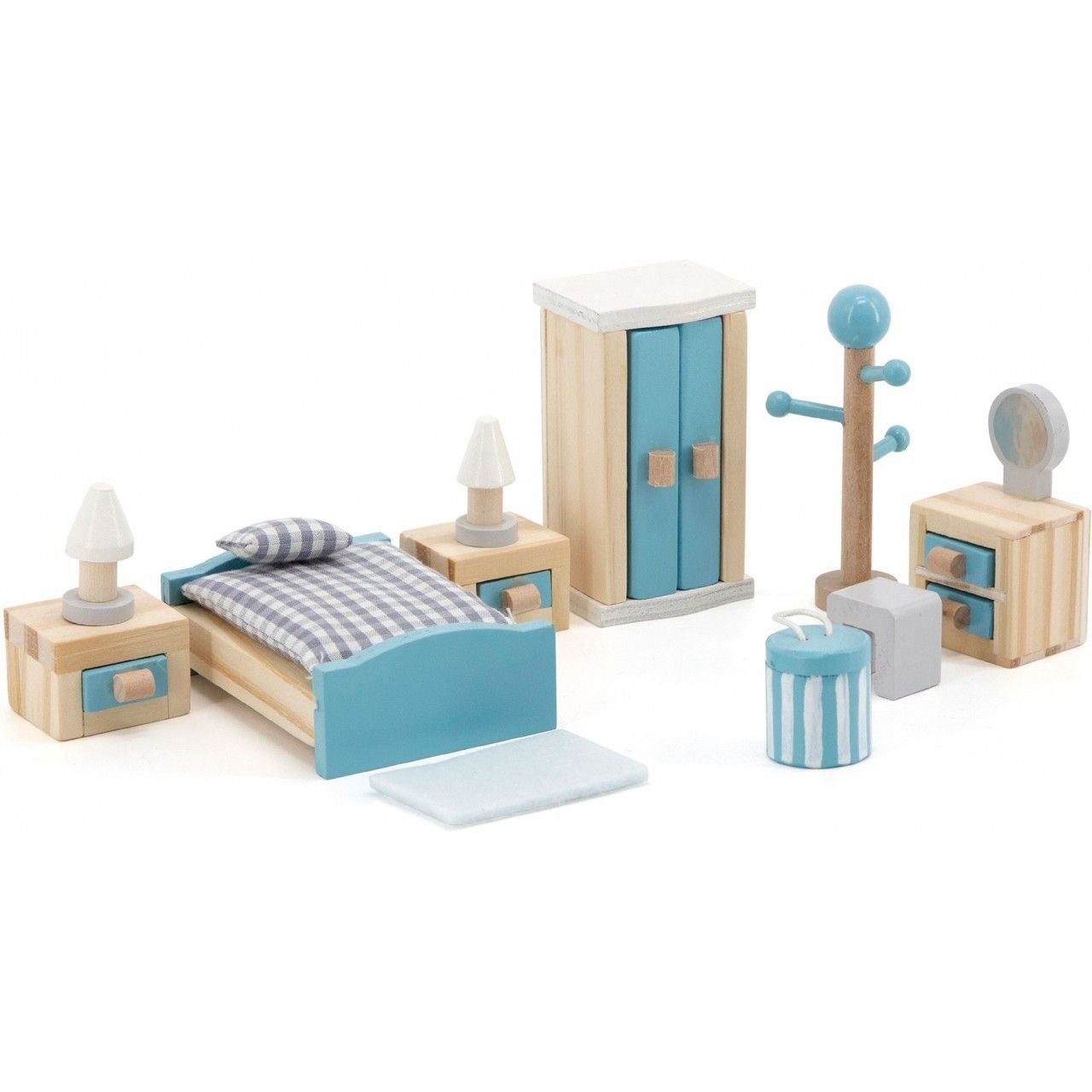 Деревянная мебель для кукол Viga Toys PolarB Спальня (44035) - фото 1