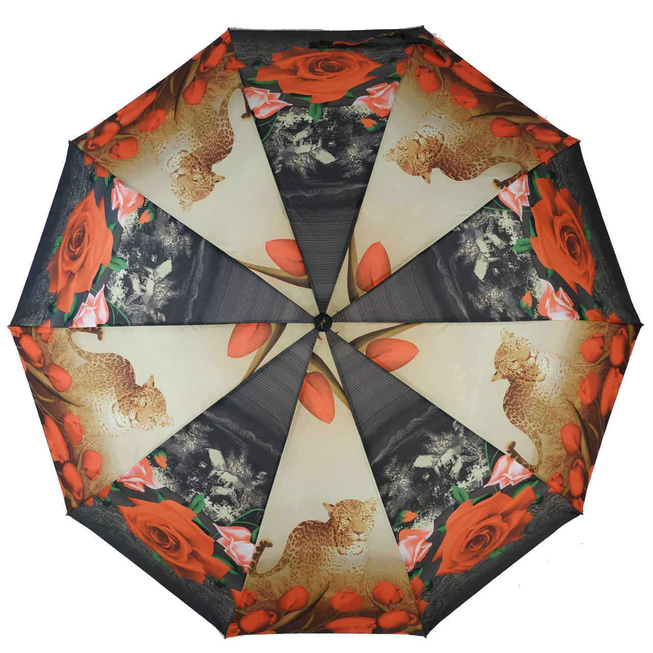 Женский складной зонтик полуавтомат Susino 110 см разноцветный - фото 4