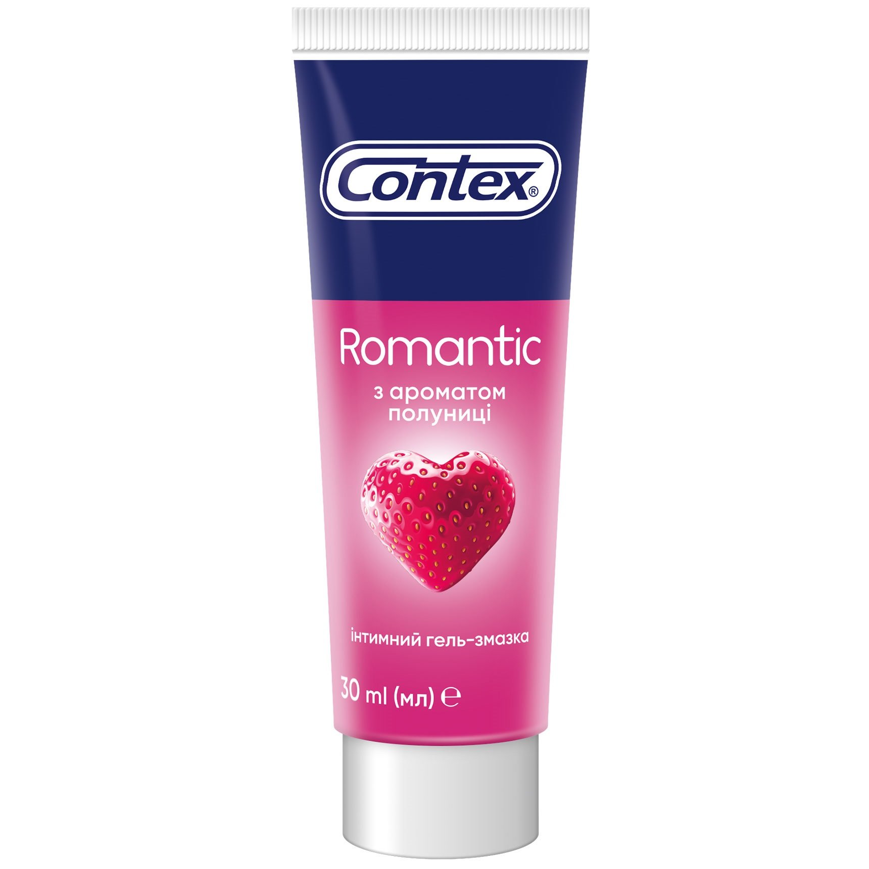 Интимный гель-смазка Contex Romantic с ароматом клубники (лубрикант), 30 мл (8124793) - фото 1