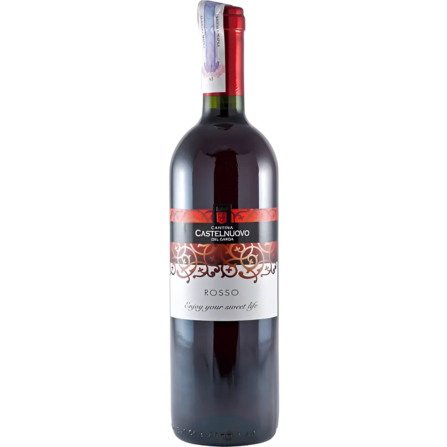 Вино Castelnuovo del Garda Rosso 3 красное полусладкое 0.75 л - фото 1