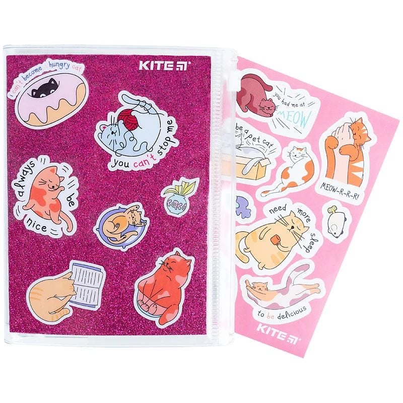 Блокнот Kite Pink cats А6+ в клеточку 80 листов розовый (K22-462-1) - фото 5