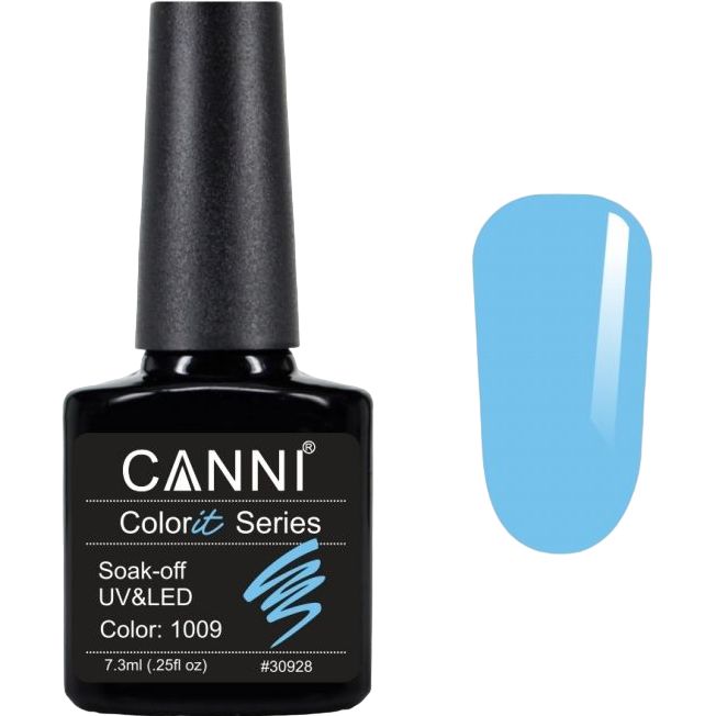 Гель-лак Canni Colorit 1009 небесно-голубой 7.3 мл - фото 1