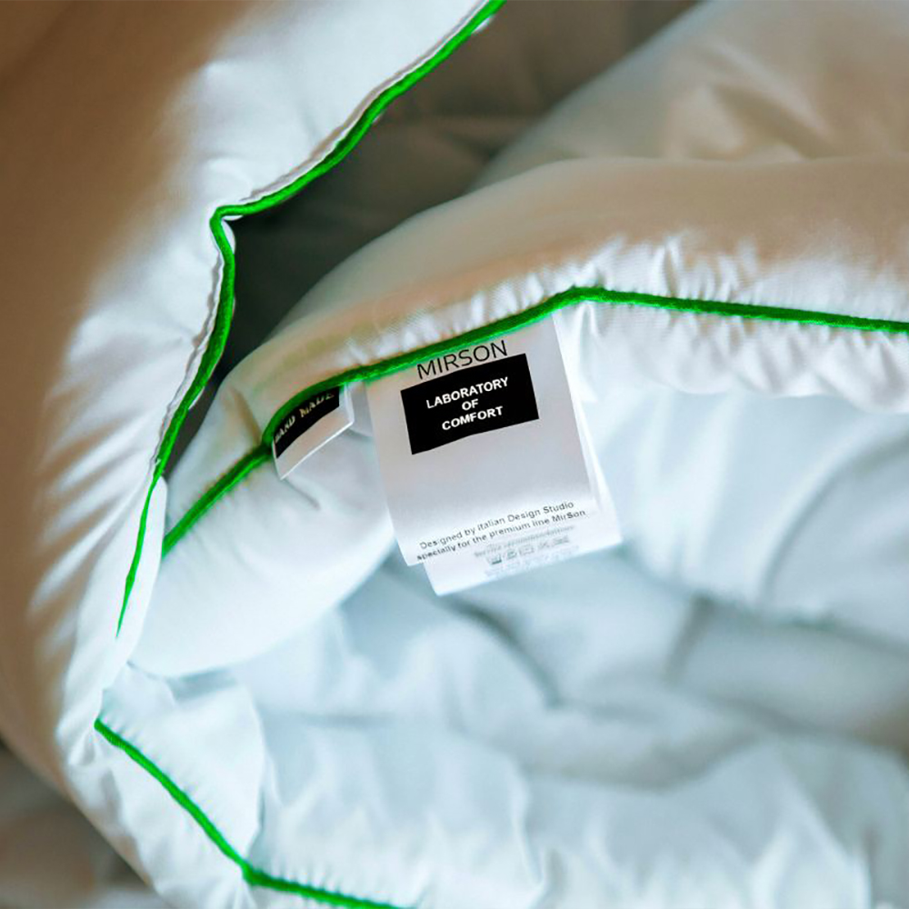 Одеяло антиаллергенное MirSon Eco Hand Made №074, демисезонное, 220x240 см, белое (58589830) - фото 8