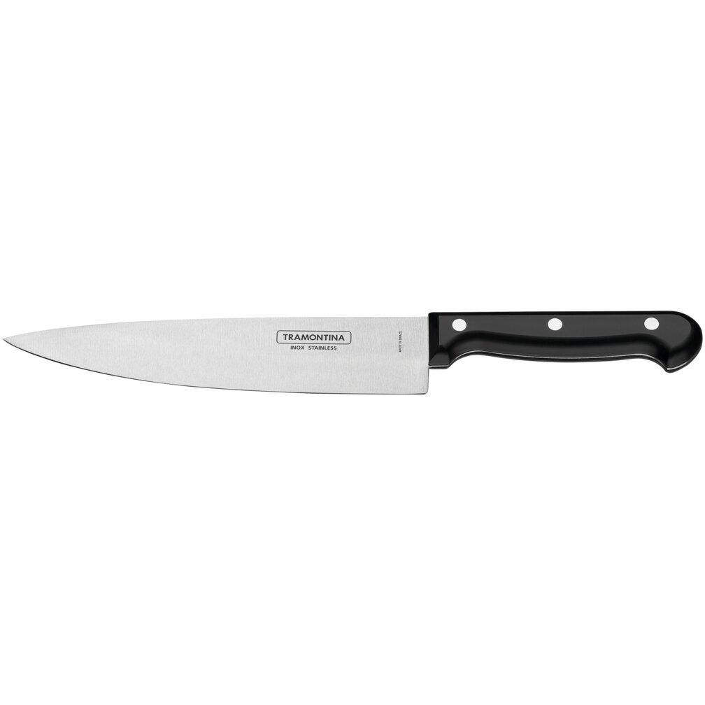 Нож поварской Tramontina 203 мм Черный 000266982 - фото 1