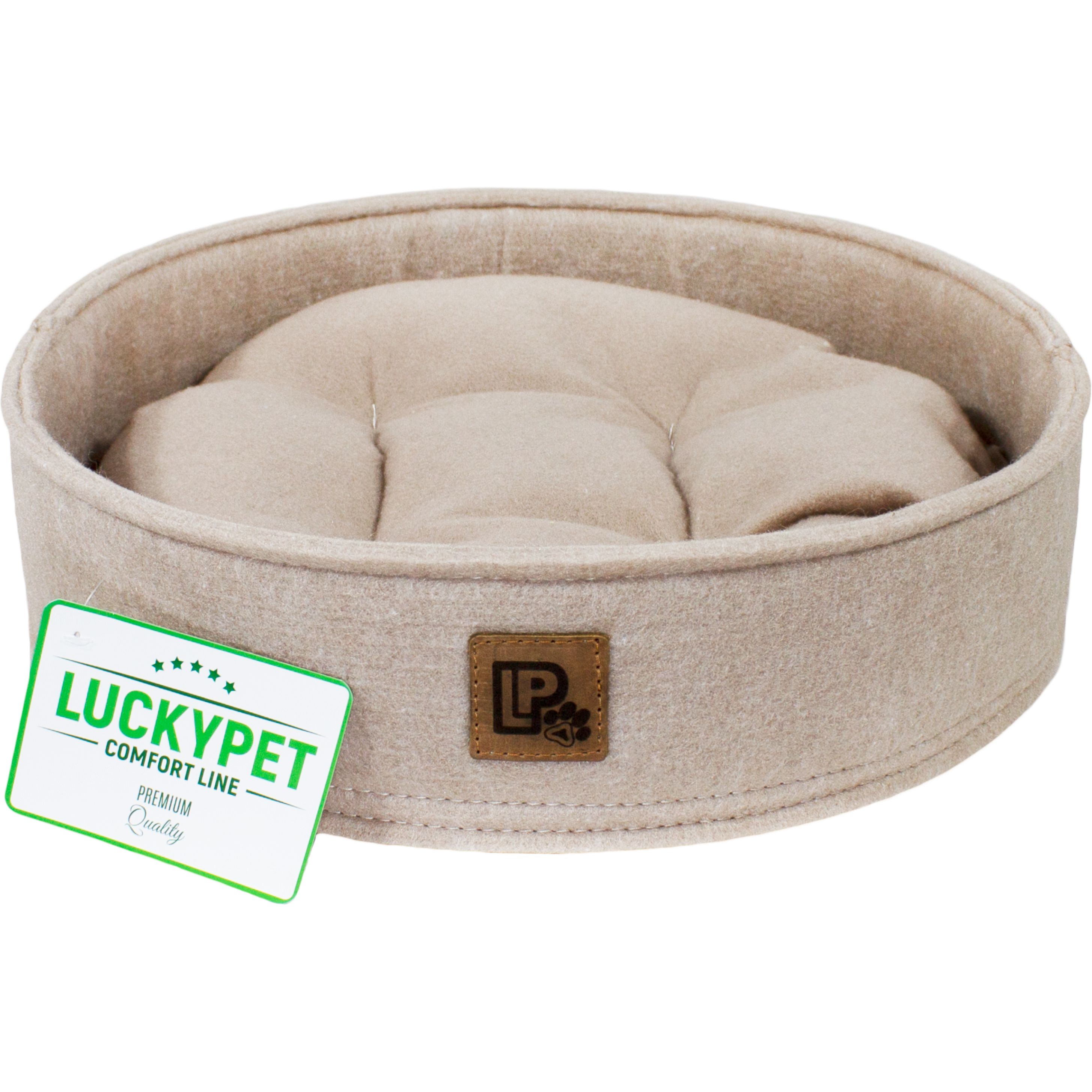 Лежак Lucky Pet Дольче №4 50х12 см бежевый - фото 1