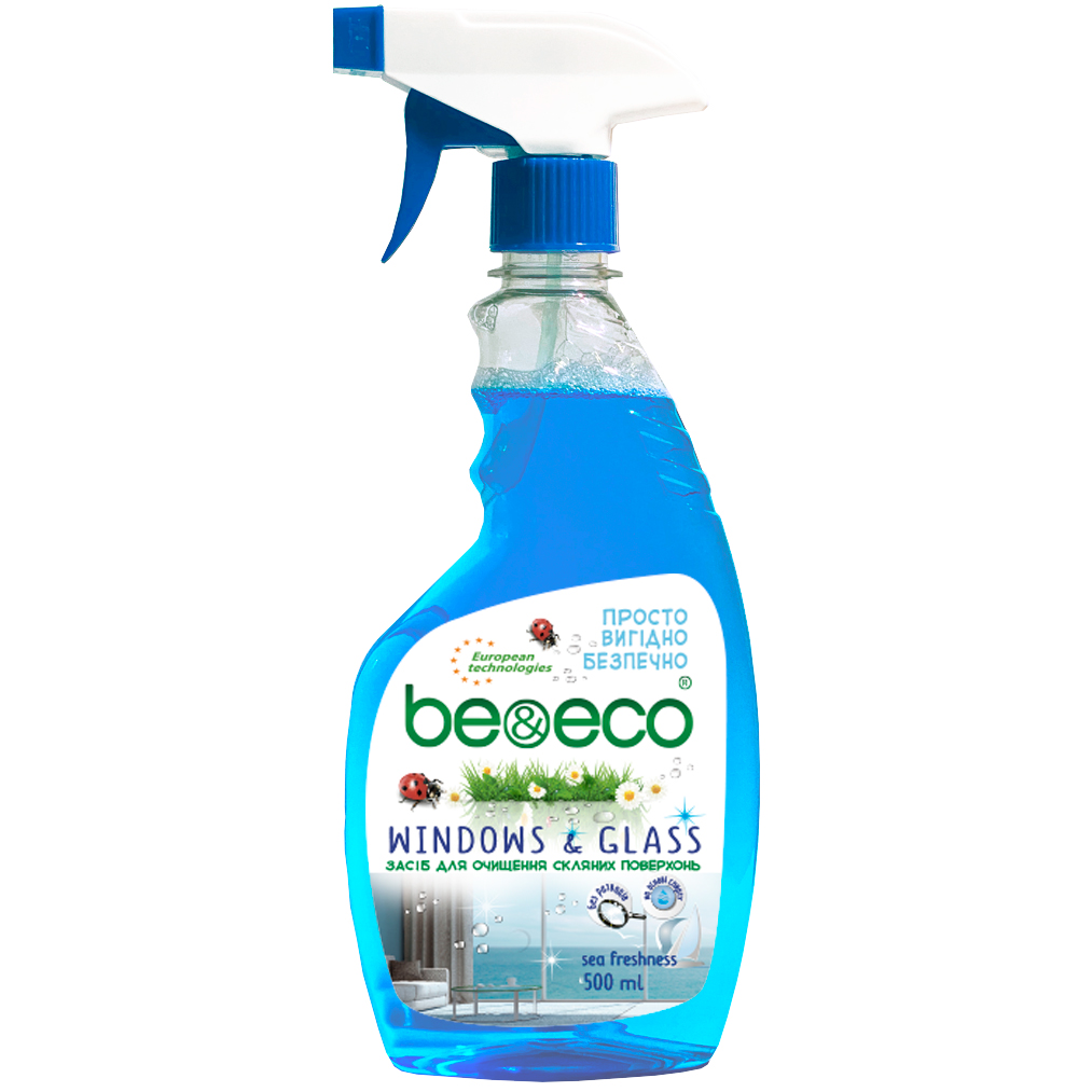 Средство для чистки стеклянных поверхностей Be&Eco Морская свежесть, 500 мл - фото 1