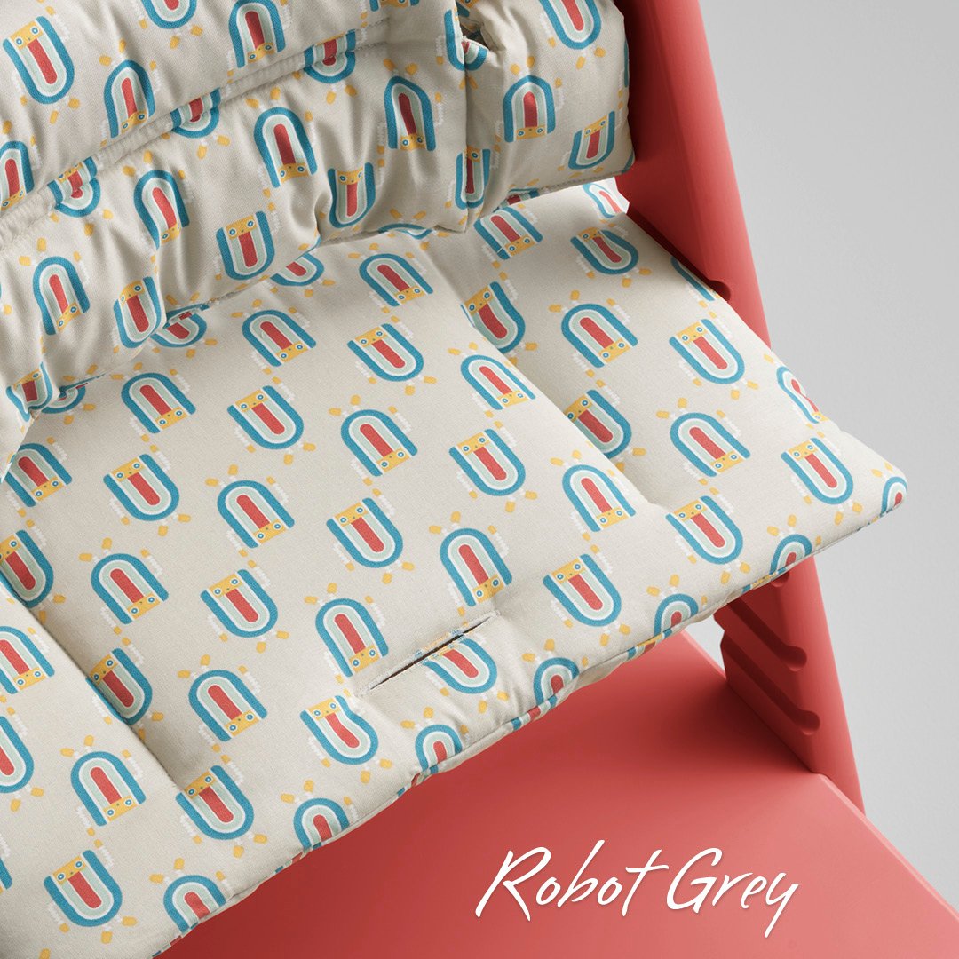 Текстиль для стульчика Stokke Tripp Trapp Robot grey (100369) - фото 8
