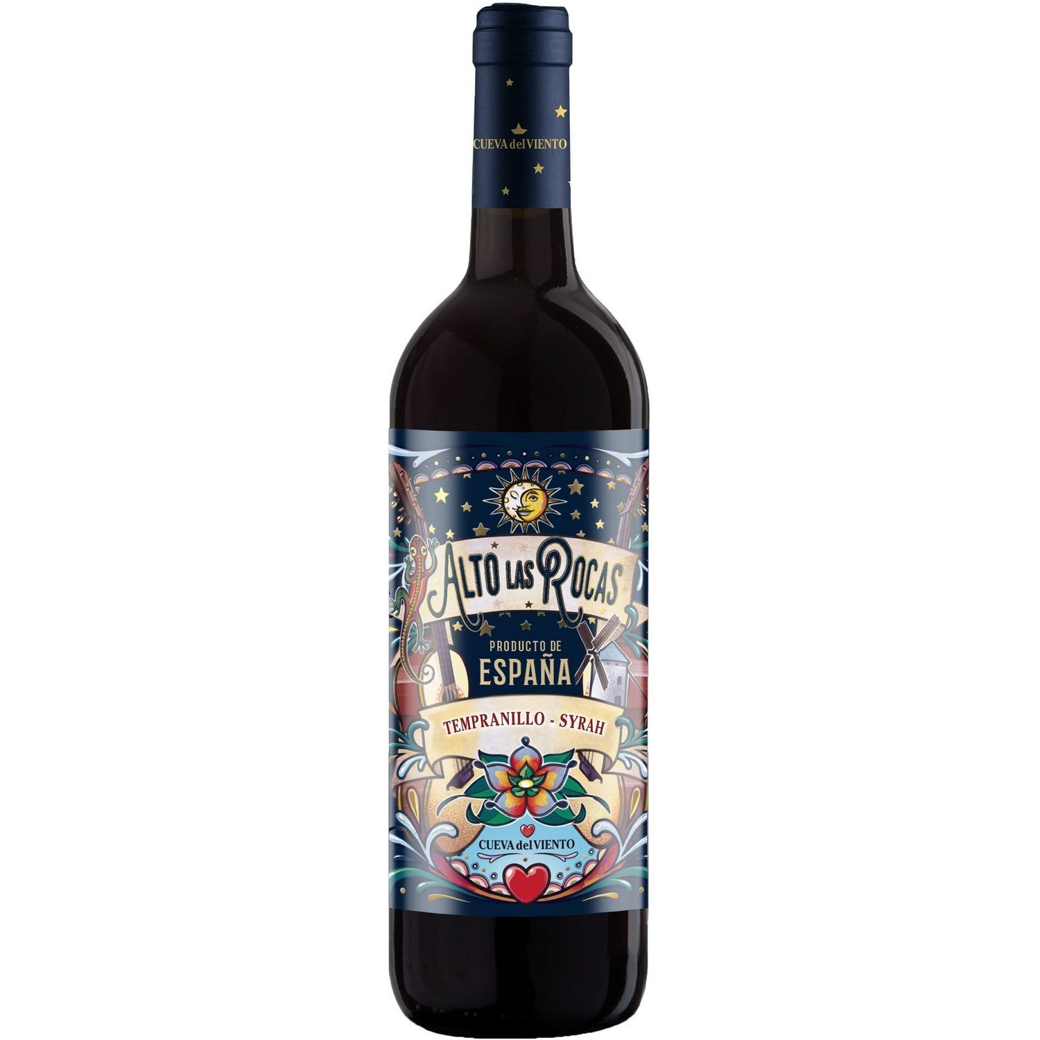 Вино Alto las Rocas Tempranillo-Syrah, красное, сухое, 0,75 л - фото 1