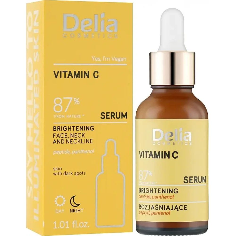 Сироватка освітлююча для обличчя Delia Cosmetics Serum з вітаміном С 30 мл - фото 1