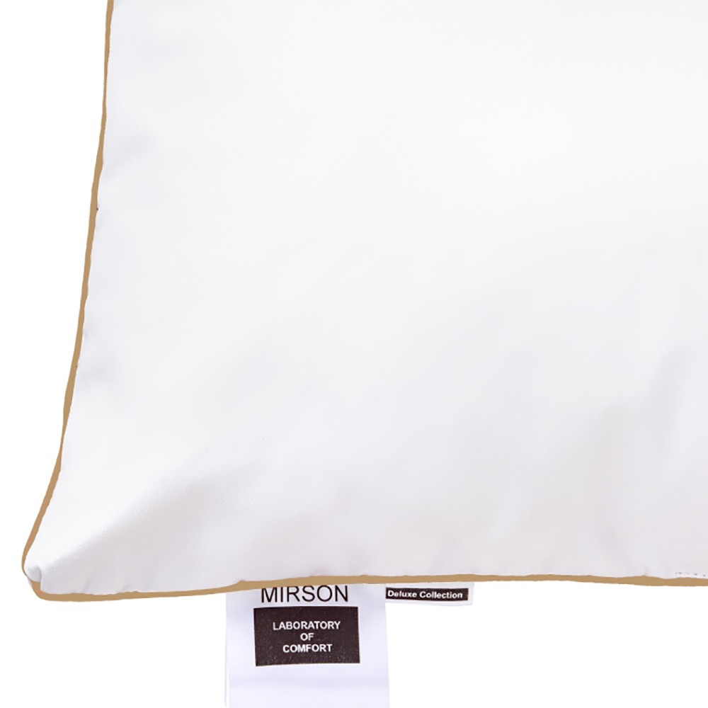 Подушка пухова MirSon Hand Made De Luxe White №903, низька, 40х40 см, біла (2200003279016) - фото 5