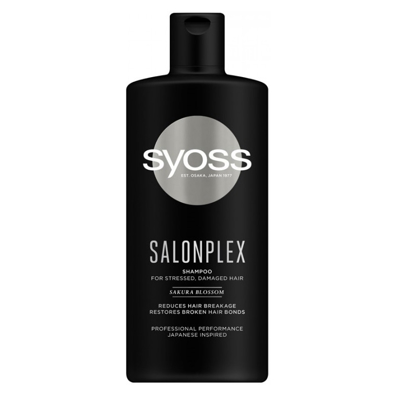Шампунь Syoss SalonPlex з Квіткою Сакури, для виснаженого і пошкодженого волосся, 440 мл - фото 1
