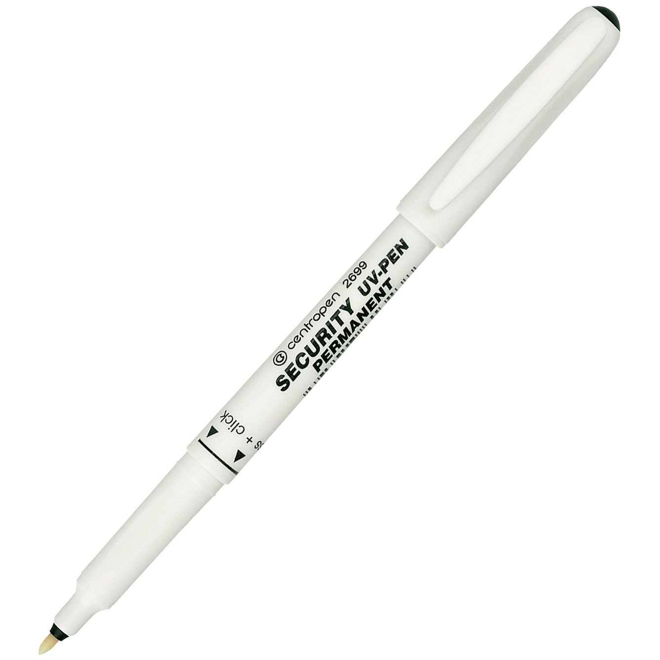 Маркер перманентний Centropen Security UV-Pen для прихованого маркування з ліхтариком 0.6-1 мм (2699/1/BL) - фото 1