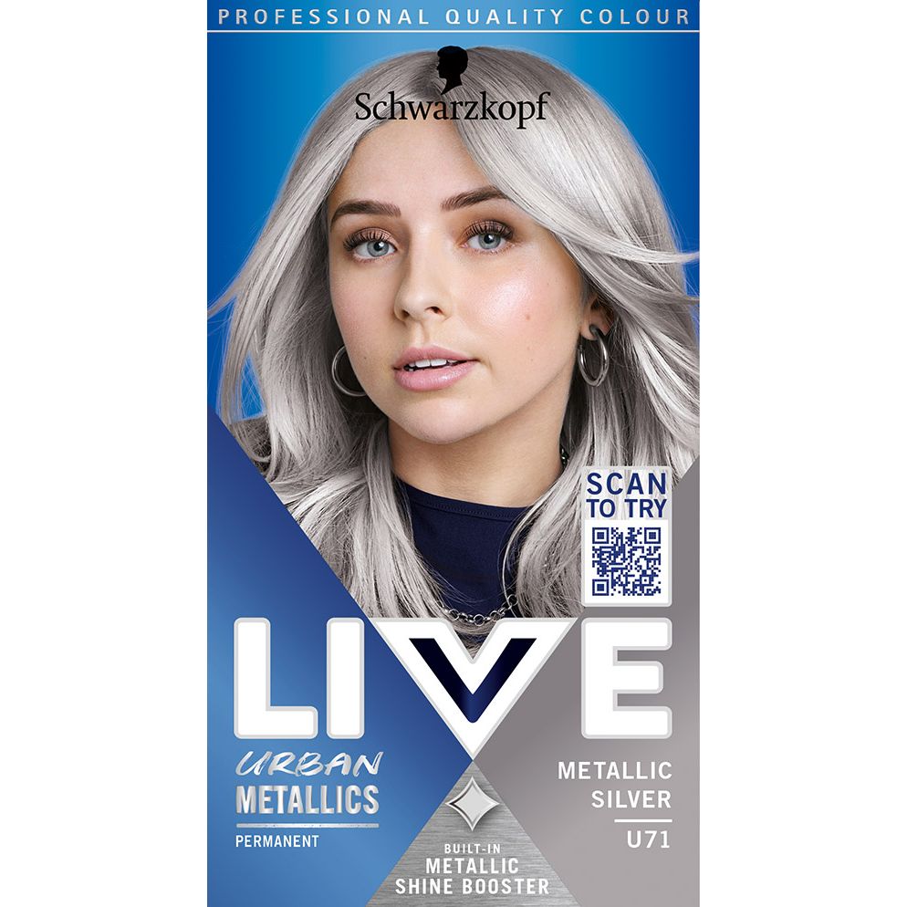 Краска для волос Schwarzkopf Live Urban Metallics U71 Metallic Silver - фото 2