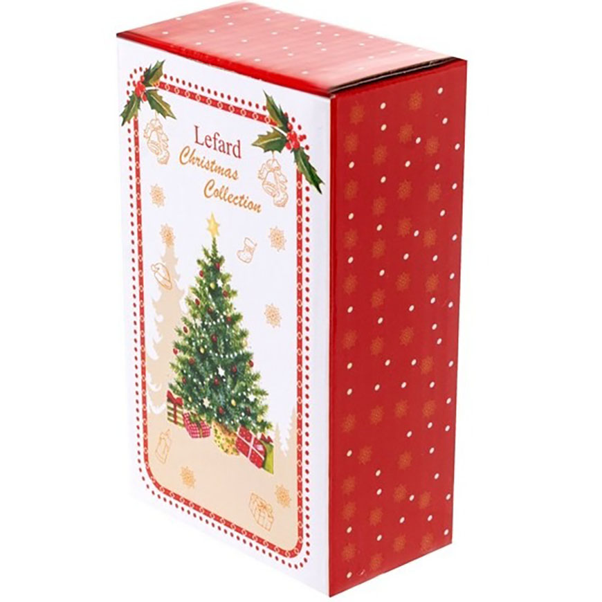 Серветниця Lefard Christmas Delight 12 см біла з червоним (985-150) - фото 2