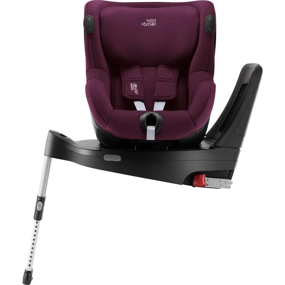 Автокресло Britax Romer Dualfix iSENSE Burgundy Red с платформой Flex Base (2000035115) - фото 2