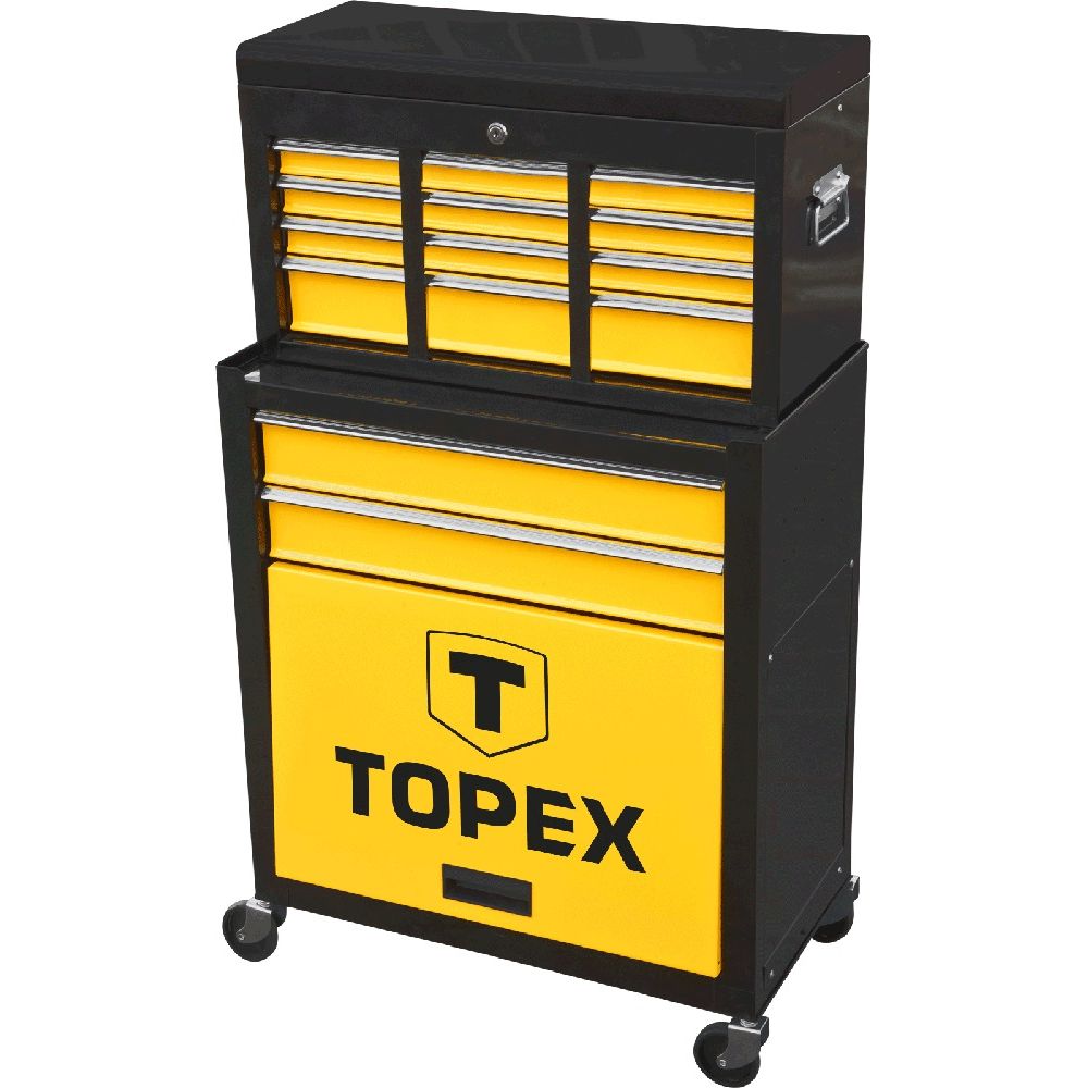 Тележка для инструментов Topex 2 в 1 модульный 2 выдвижных ящиков (79R500) - фото 1