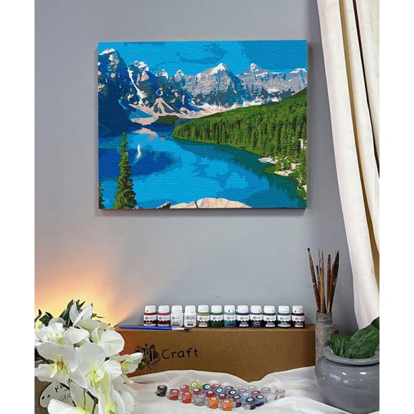 Картина за номерами ArtCraft Озеро Марейн, Канада 40x50 см (10587-AC) - фото 4