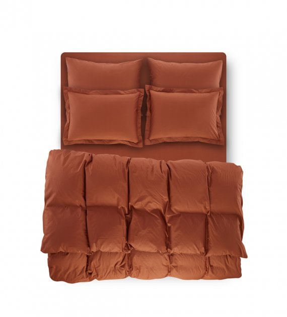 Комплект постельного белья Penelope Catherine brick red, хлопок, евро (200х180+35см), коричневый (svt-2000022292078) - фото 1