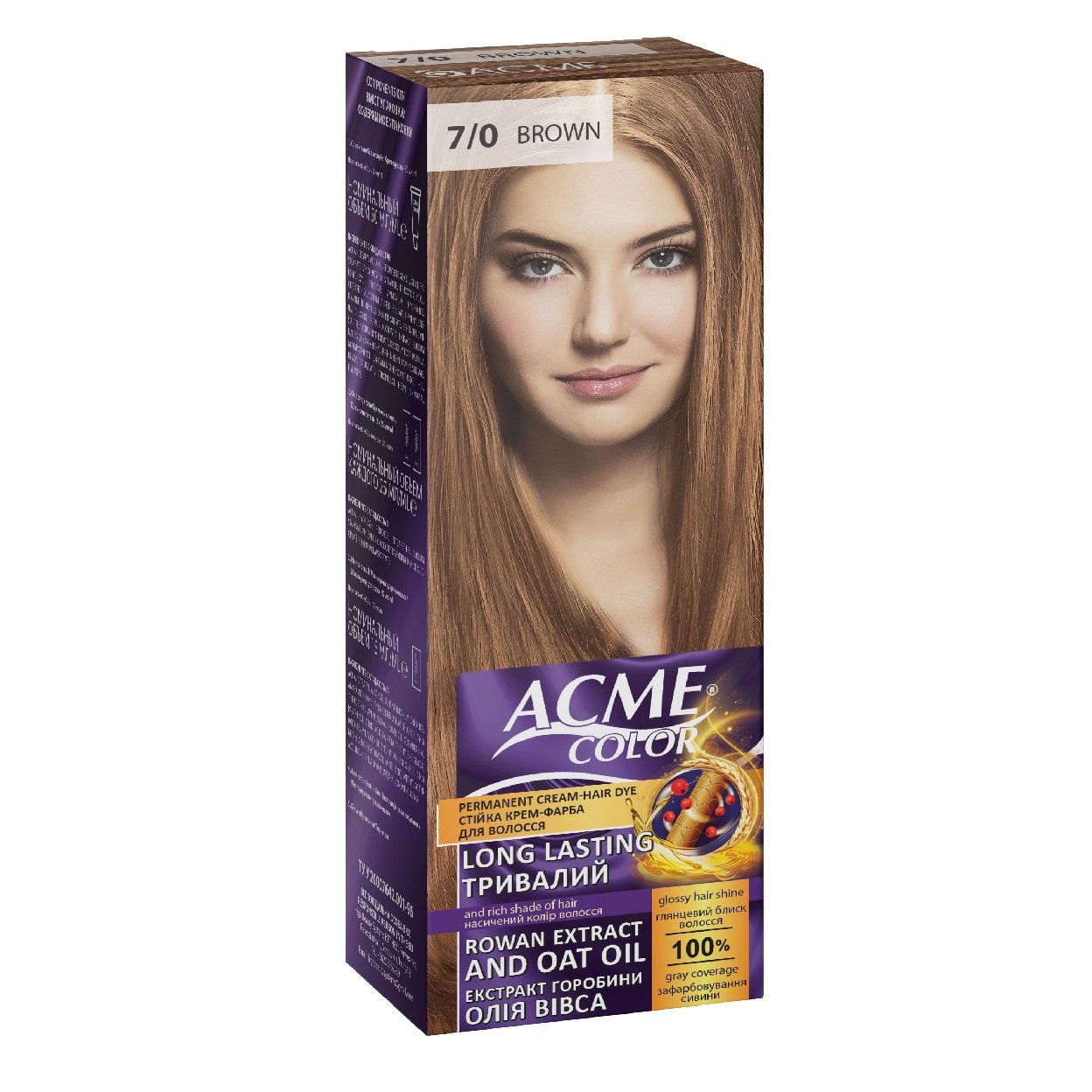 Крем-фарба для волосся Acme Color EXP, відтінок 7/0 (Русявий), 115 мл - фото 1