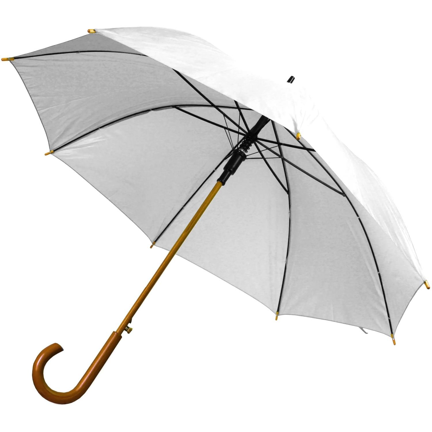 Зонт-трость Bergamo Toprain, белый (4513106) - фото 1