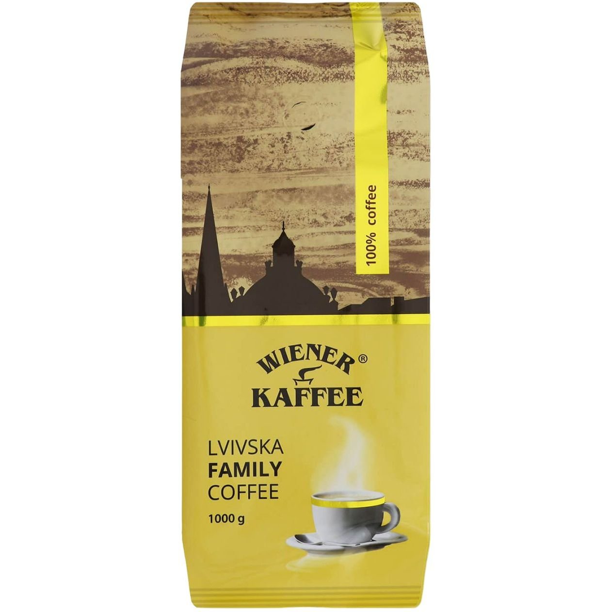 Кава в зернах Віденська кава Lvivska family coffee 1 кг (852872) - фото 1