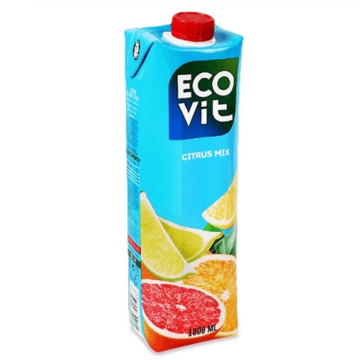 Соковмісний напій Ecovit з цитрусових 1 л - фото 2
