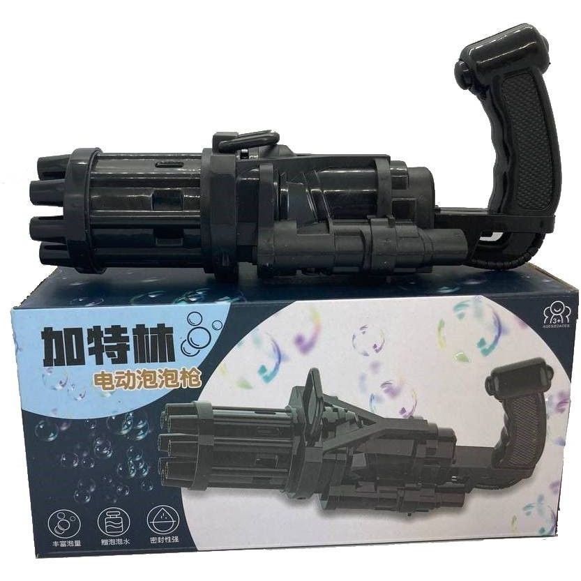 Кулемет для мильних бульбашок Bubble Fun Blaster чорний (1437432953) - фото 3