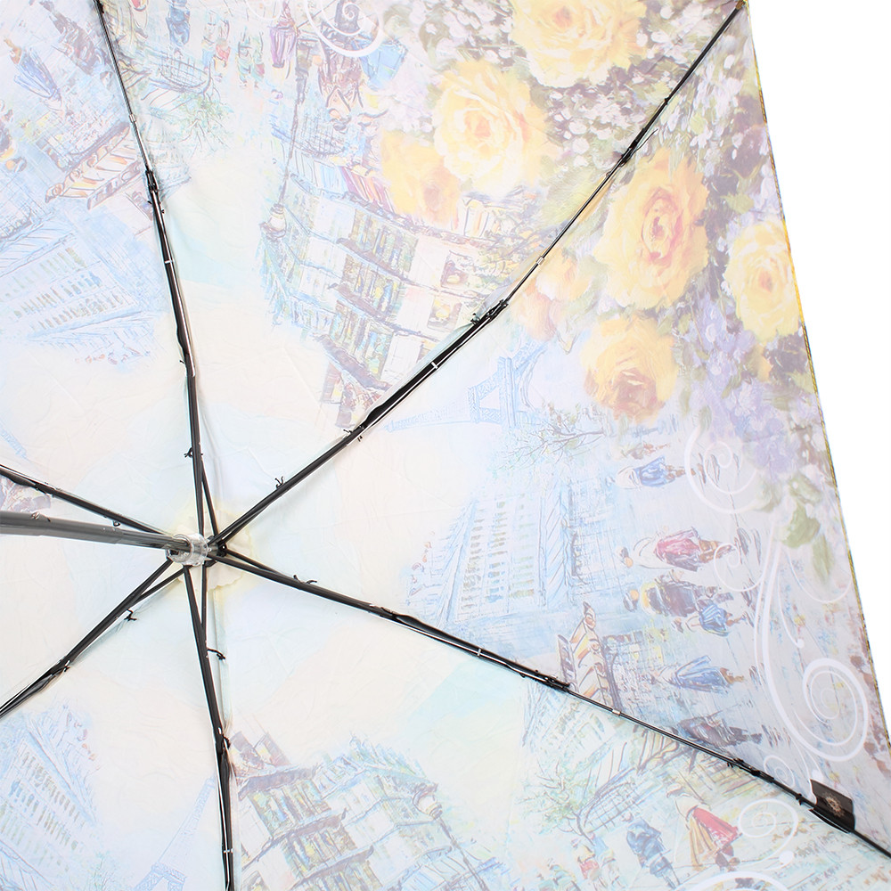Жіноча складана парасолька механічна Lamberti 93 см різнобарвна - фото 3