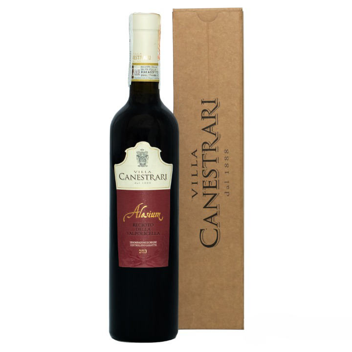 Вино Villa Canestrari Recioto della Valpolicella DOCG Alesium, червоне, солодке, 0,5 л - фото 1