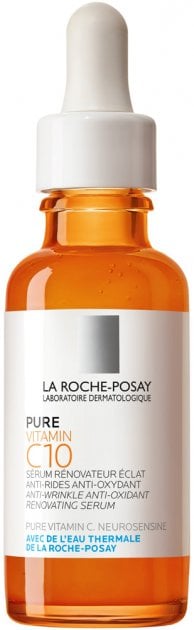 Сыворотка-антиоксидант с витамином С против морщин La Roche-Posay Pure Vitamin C10, для обновления кожи лица, 30 мл - фото 2