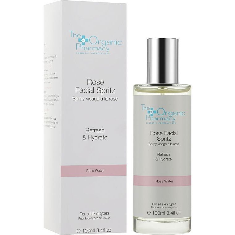 Тонік-спрей для глибокого зволоження The Organic Pharmacy Rose Facial Spritz Toner, 100 мл - фото 1