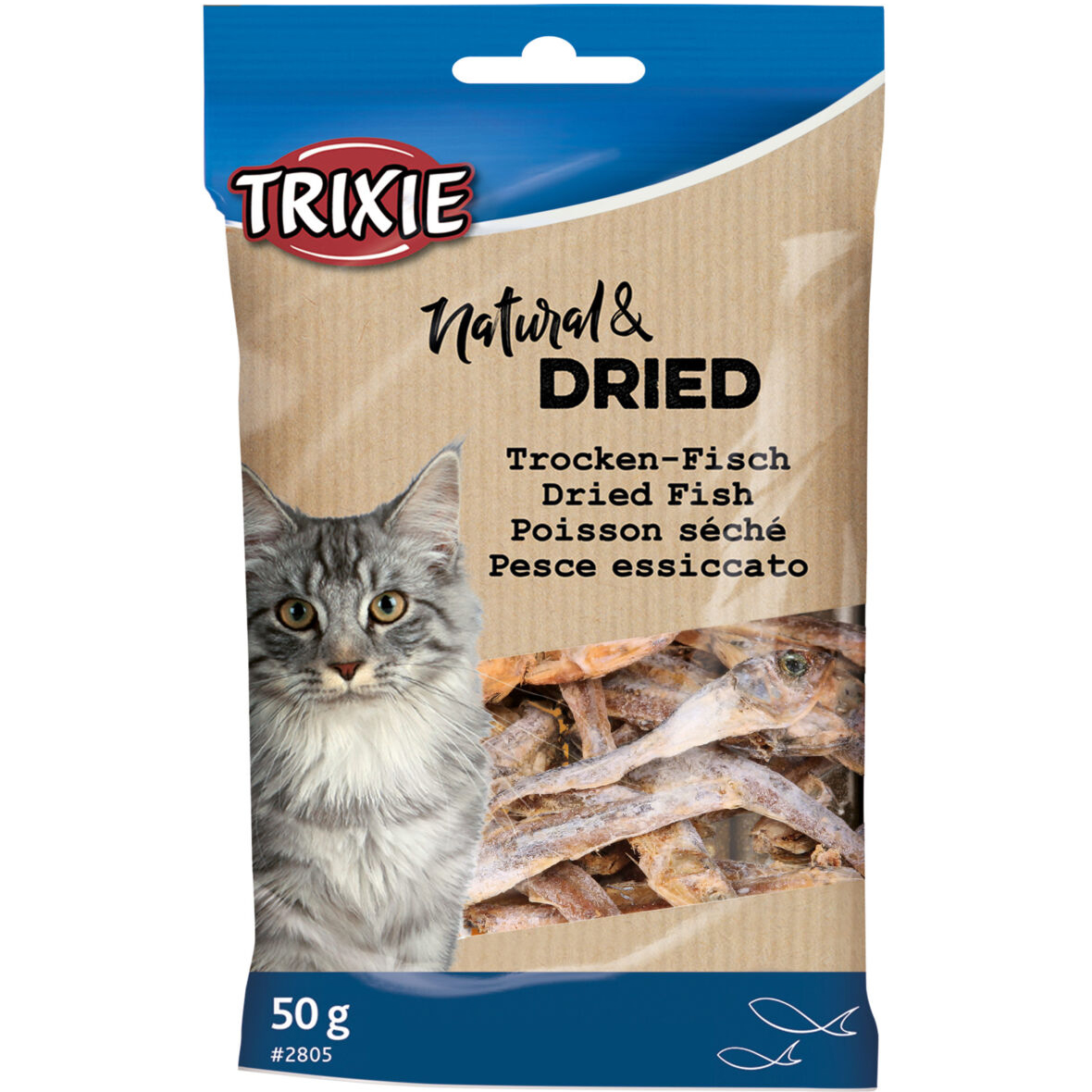 Ласощі для котів Trixie Рибка сушена натуральна 50 г - фото 1