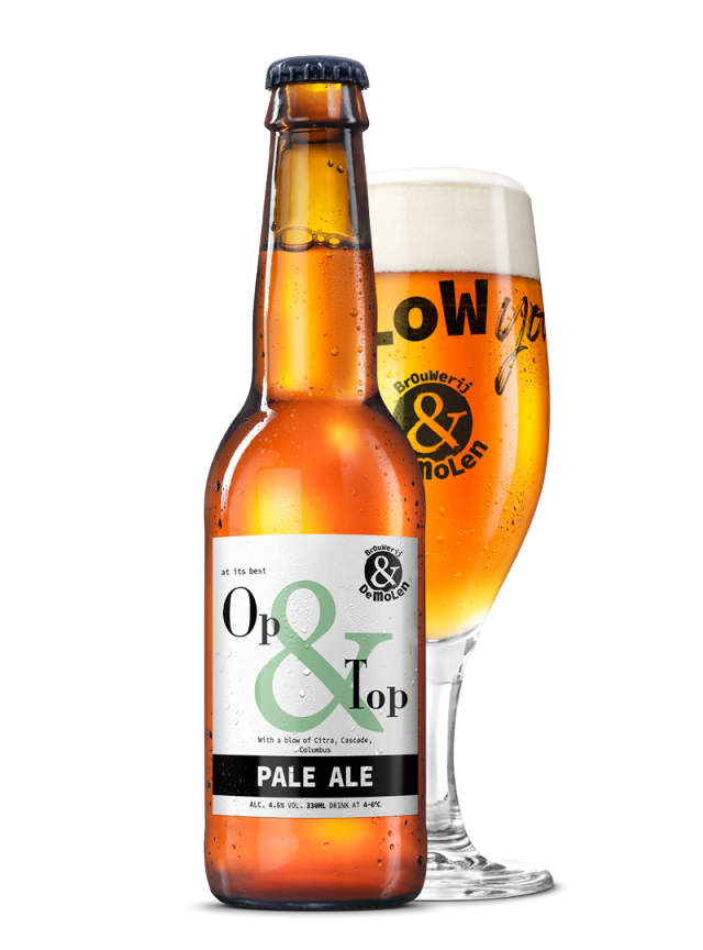 Пиво De Molen Op & Top світле нефільтроване, 4,5%, 0,33 л - фото 3